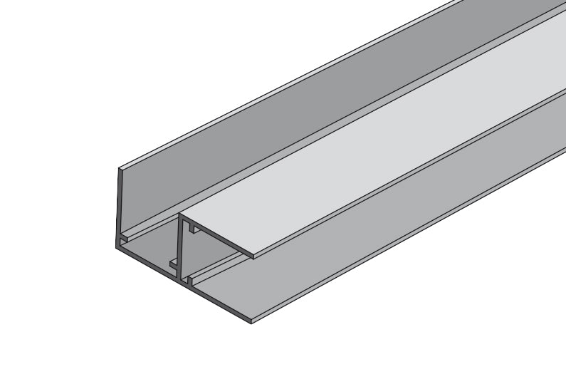 Corner Channel Guide Aluminium Corner Channel 16mm AN 2.0m
